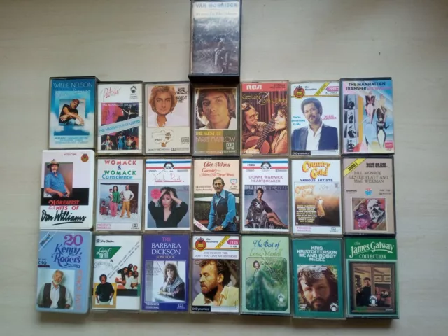 Job lot Untested Audio Cassette Tapes x 22 Manhattan Transfer Van Morrison
