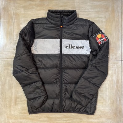 ELLESSE BERTO 2 OH Giacca in Nero Rrp 