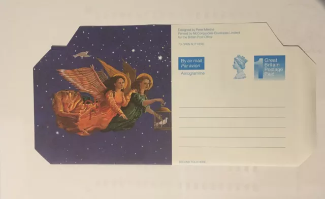 GB Briefmarken Aerogramm/Luftbrief APS123 - 1. NVI Weihnachtsausgabe 1996