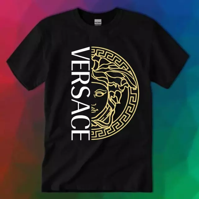 LIMITED!!Versace Logo Unisex T-shirt, Size S-5XL, PRINTED FANMADE, Multi Color