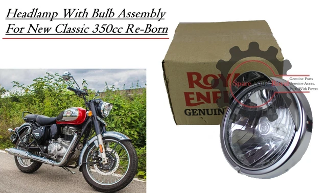Phare Complet Avec Ampoules Pour Royal Enfield Hunter 350 - Neuf Sous Emballage