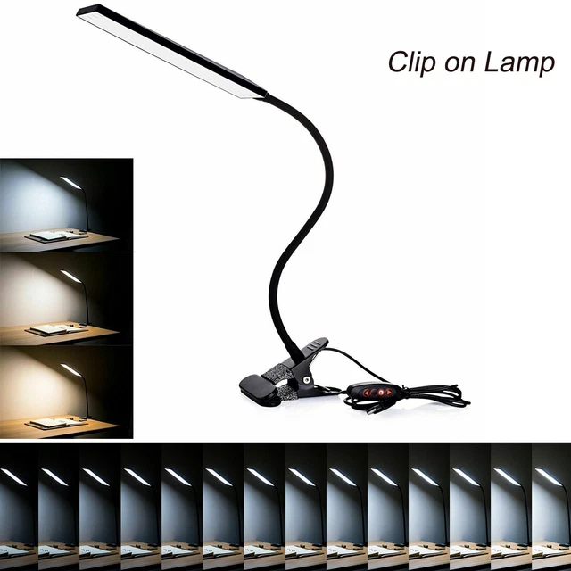 Lampe De Lecture Aigostar Rechargeable USB - Bras Flexible 360°, 3 Modes Luminosité, 4000K - Noir