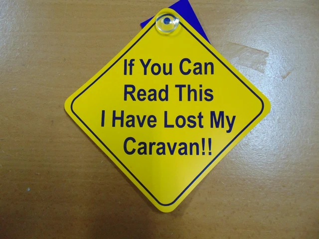 Si puedes leer esto letrero de mi caravana, letrero de ventosa de coche
