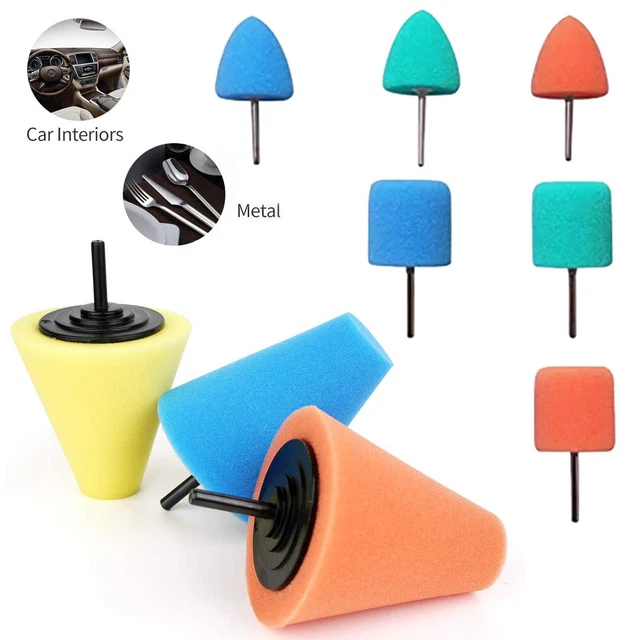 Burnishing Sponge Polishing  Foam Cone Buffing Pad For Car Wheel Hub Cleaner Set