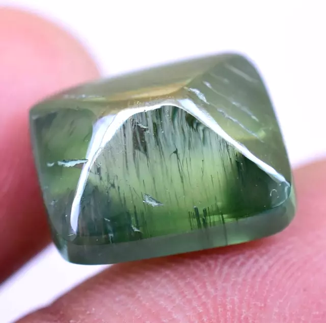 Loose CVD Diamond 10.45Ct Fancy Green Color VVS1 Clarity Certified -Translucent