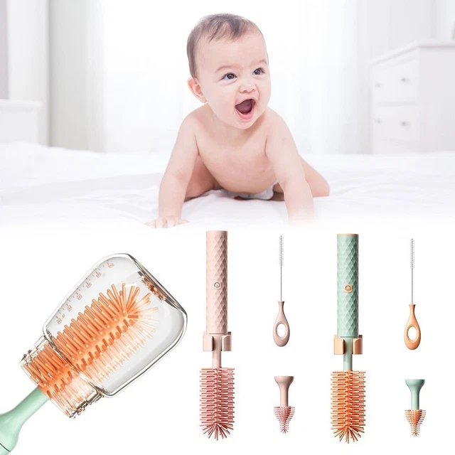 Kit de limpieza de cepillo conjunto de cepillos de viaje para bebé cepillo de botella eléctrico
