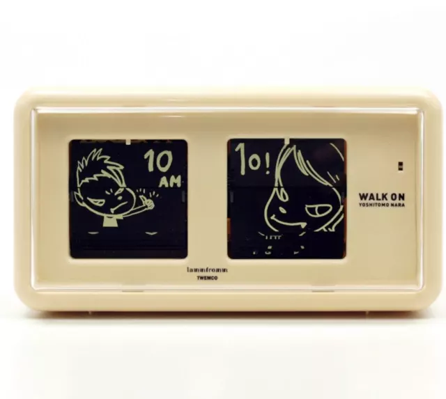 Yoshitomo Nara Original Design Table Walk on Flip Clock Patapata Beige Limited