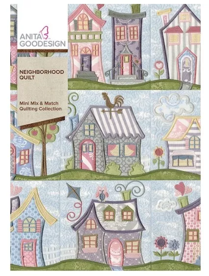 Anita Goodesign - Neighbourhood Quilt - Machine Embroidery Designs Usb Pes