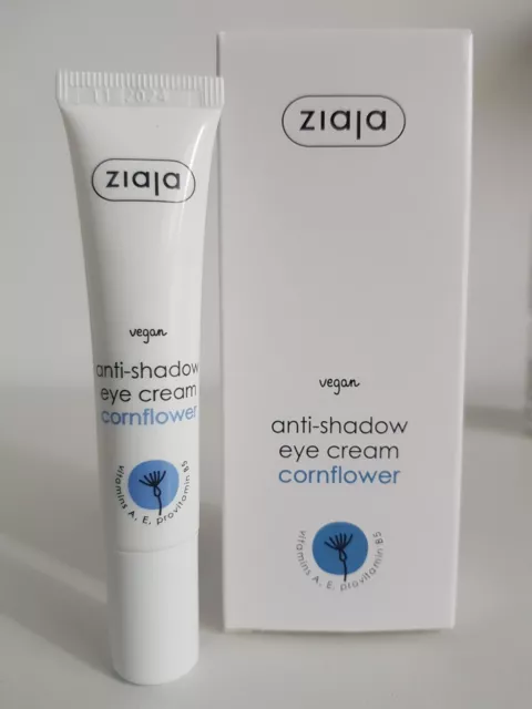 (572€/1L)Ziaja  Augencreme  gegen Augenringe Vit  A und E  Kornblume 15 ml