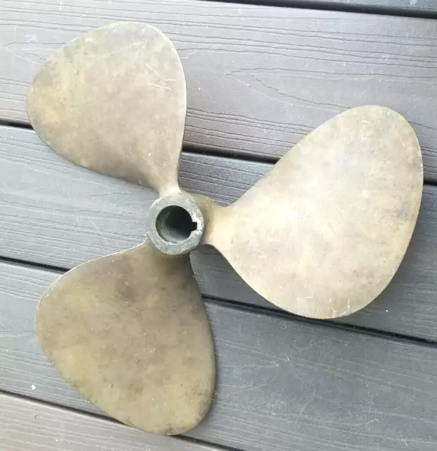 Vintage  3 Blade B&S Bossler Sweezey Bronze Boat Prop Propeller