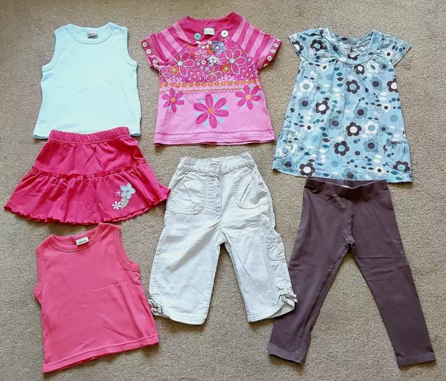 Girls Summer Clothes Bundle (X7) Items Age 2-3