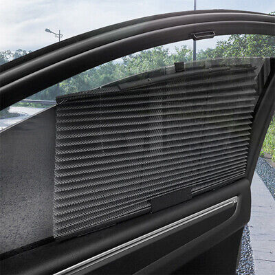1 pieza Parasol retráctil automático para automóvil Malla para ventana lateral UV Protect Curt-H1