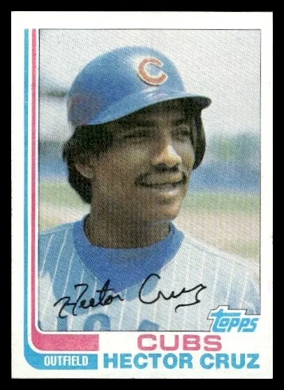 Tarjeta de béisbol Topps #663 1982 Héctor Cruz de los Chicago Cubs