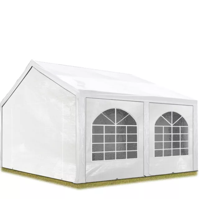 Partyzelt 3x5 m Pavillon PE 450 N Plane Gartenzelt Festzelt Wasserdicht weiß