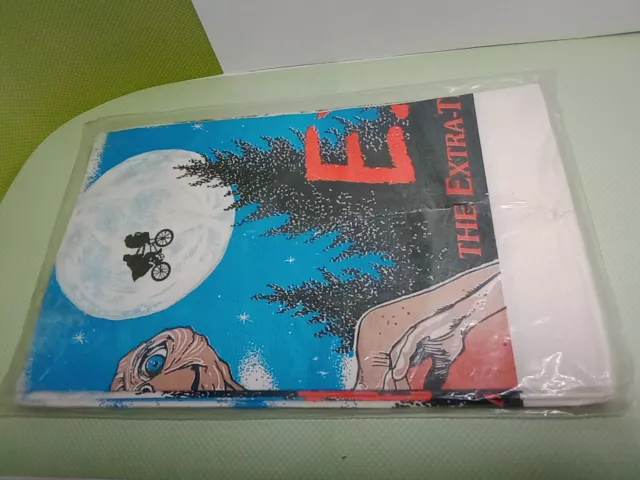 Vintage E.T. Paper Table Cover Universal City Studios 1982- New Old Stock