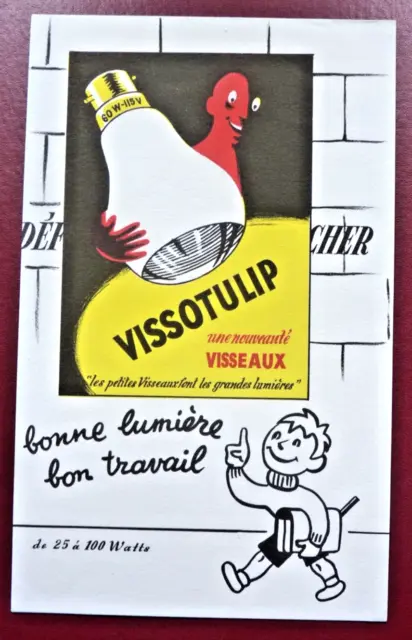 Buvard - Vissotulip Visseaux - Ampoule Écolier - Illustrateur -