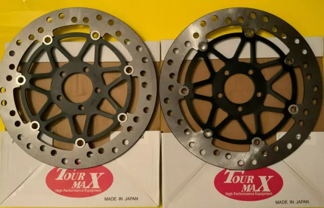 Front Brake Discs To Fit Kawasaki Zzr1100 1993 To 2001 Made In Japan