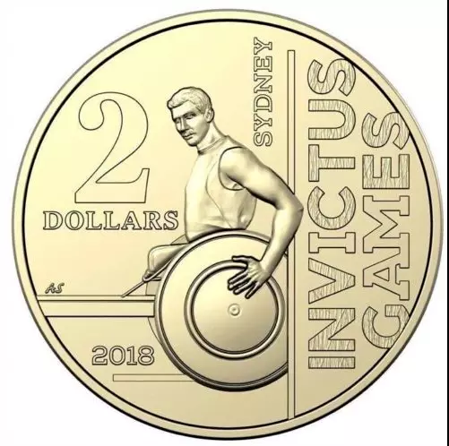 2018 Australia  Invictus Games $2 Coin Australian Two Dollars UNC