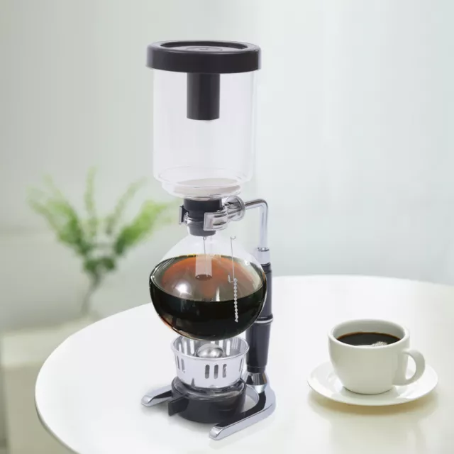 Japanese Style Glass 5 Cup Vacuum Unique Coffee Maker Syphon Tabletop Coffee Cup