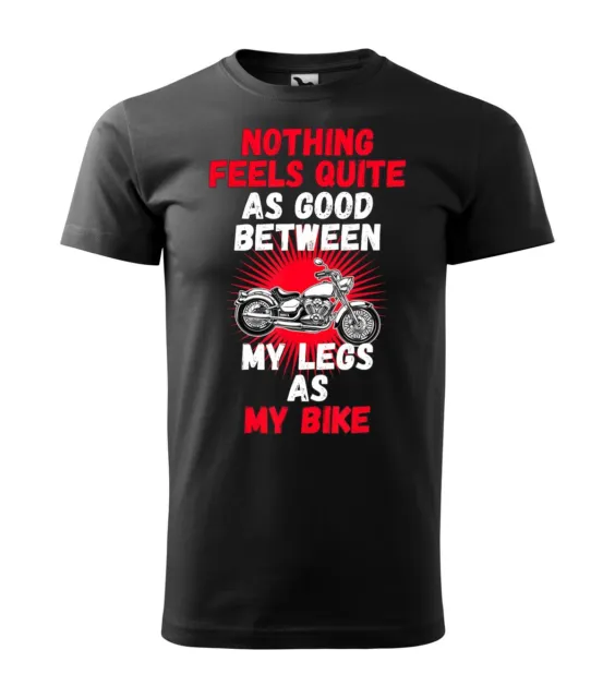 Motocicletta Biker Divertente Regalo Tra Le Gambe Uomo Donna T-Shirt