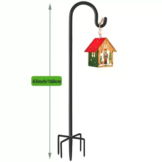 Shepherd-Hooks Adjustable for Bird-Feeder Lantern Plant-Hook Garden-Stake - P...