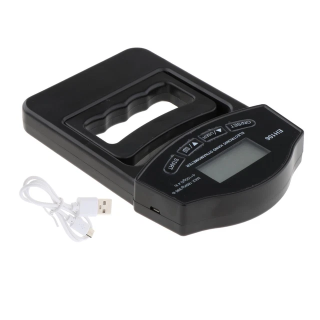 ELECTRONIC HAND DYNAMOMETER Measurement Meter Grip Strength Finger ...