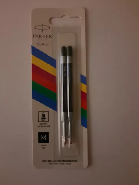 Parker gel pen refills x2.Black