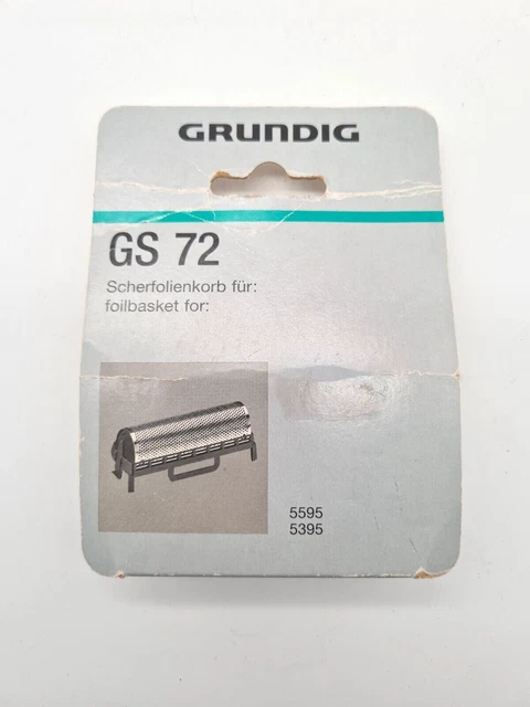 Grundig GS 72 Scherfolie Scherfolienkorb für 5595 und 5395