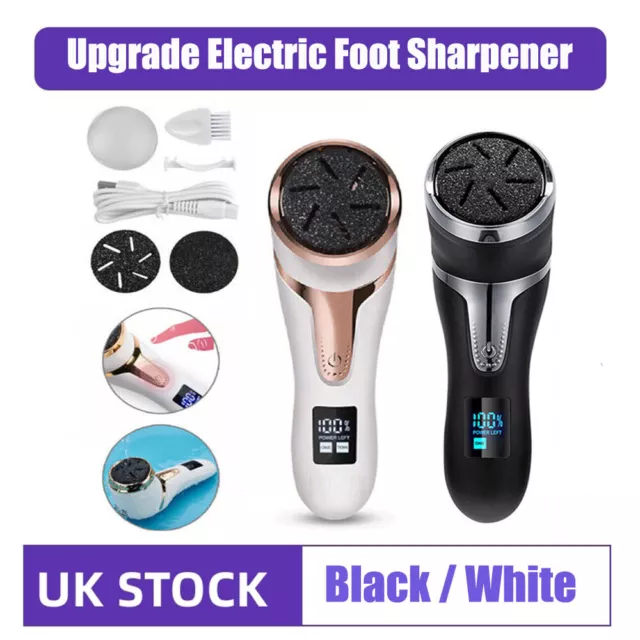 Electric Foot File Grinder Dead Hard Skin Callus Remover Feet Pedicure Tool UK