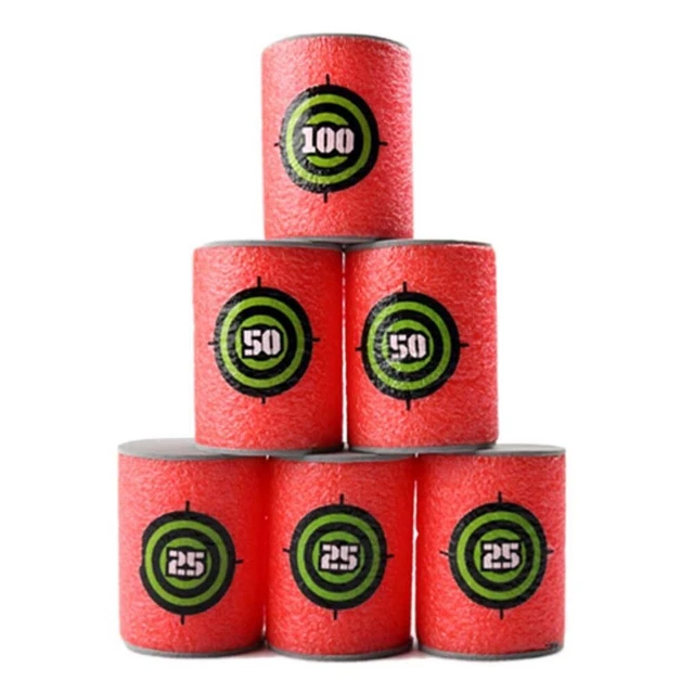 6pcs 4.6 x 6.2cm Bullet EVA Toy Shoot Dart Cans Kids Toy for War Game