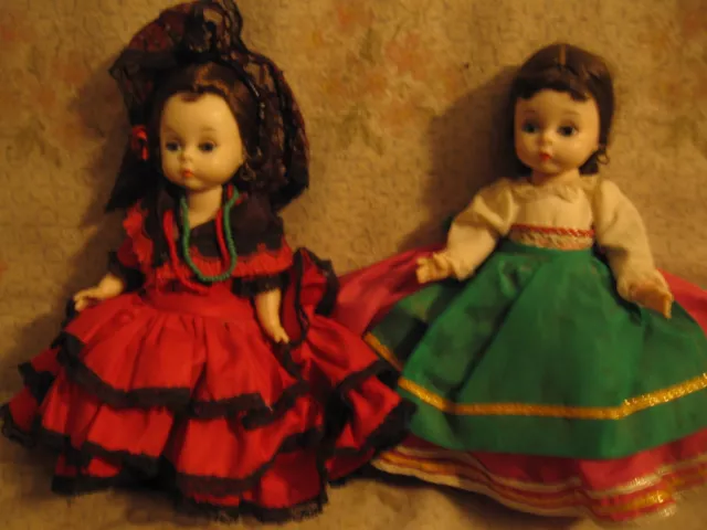 4 dolls - 2 Madame Alexander and 2 vintage hard plastic