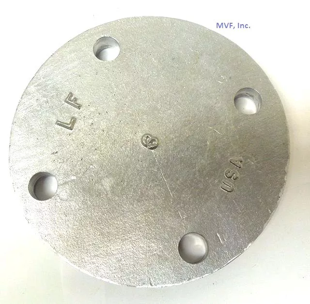 2" 125 Raised Face (RF) Blind Flange Aluminum A356-F ANSI-B16.1 USA <A609110 2