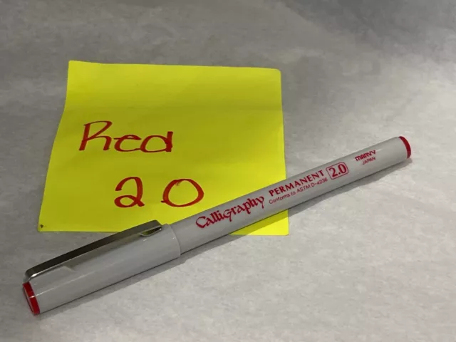 Marvy Calligraphy Pen 2.0 RED