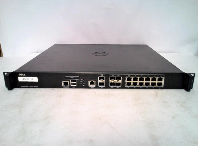 Dell SonicWall NSA 4600 1RK26-0A3 VPN Network Security Appliance Firewall