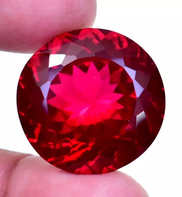 Natural Red Ruby 150 Ct Round Cut Flawless Certified Rare Loose Gemstone