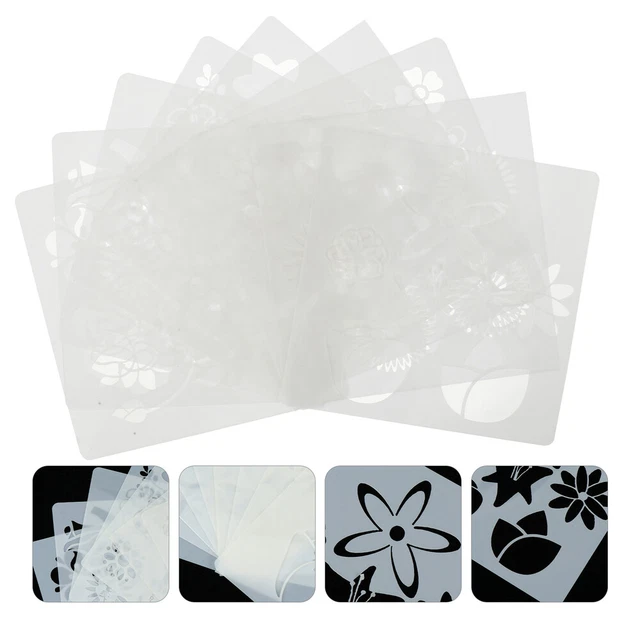 9pcs Möbel Malerei Schablonen Zeichnung Schablone Urlaub Design-Vorlage 2