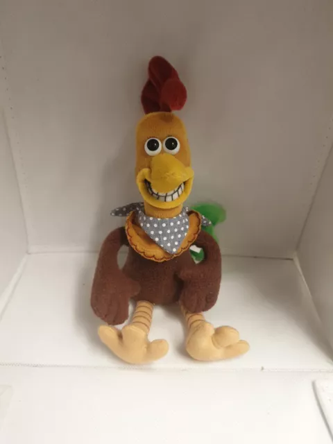 Chicken Run Rocky Plush Golden Bear 1999 Beanie Movie Soft Toy