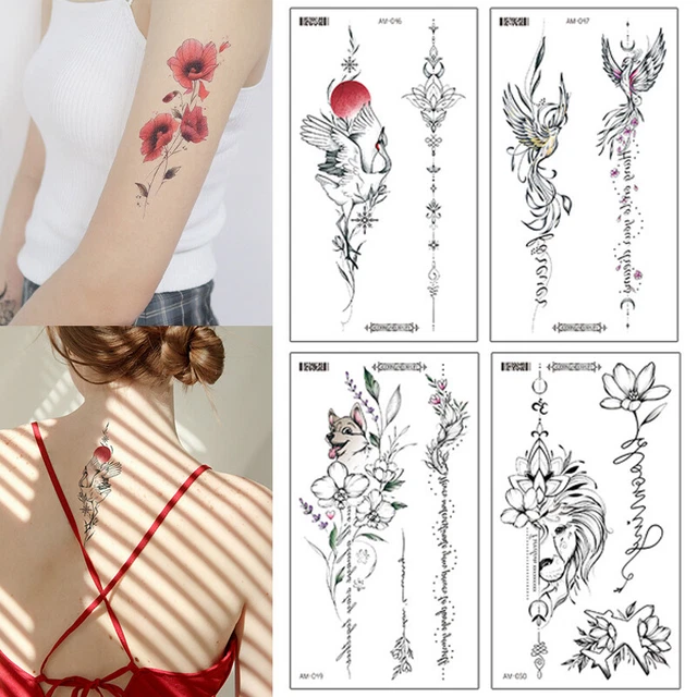 TEMPORARY TATTOOS BODY Arm Tattoo Sticker Half Sleeve Fake Waterproof