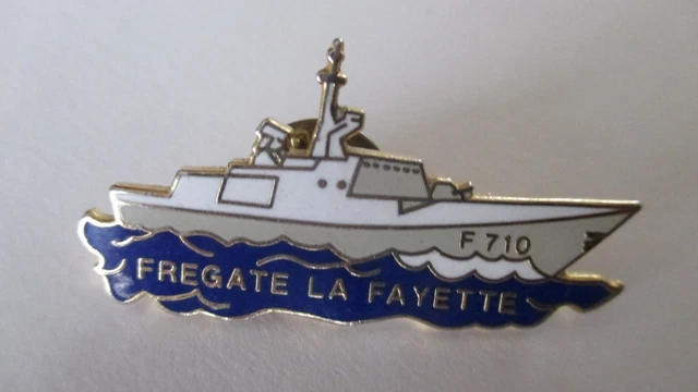 Broche Insigne ETN Frégate Navire Signé Augis Lyon - Vintage, Bon état