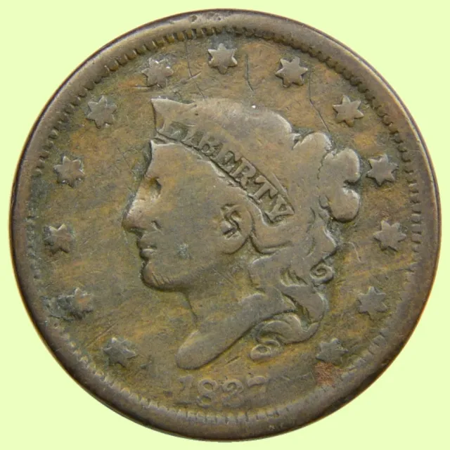 1837 Coronet Head Large Cent | Good Date - Fine Details