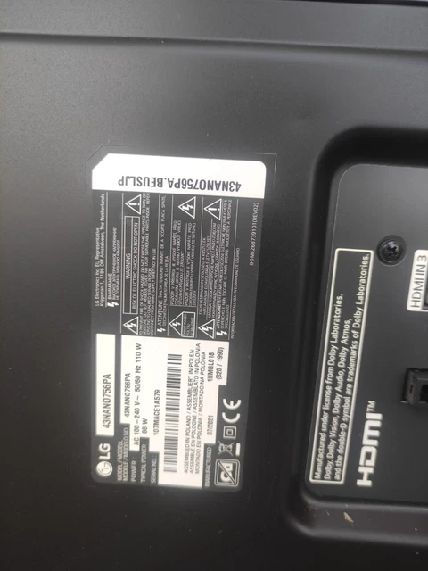 Lg 43Nan0756Pa Toutes Pieces