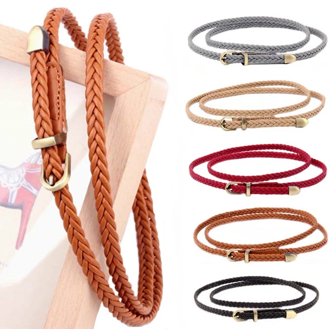 dei vestiti Thin Skinny Waisband Cintura regolabile Cinture di pelle difettose