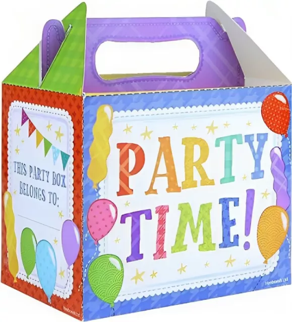 Themed Party Food Boxes Loot Treat Lunch Meal box Cardboard Gift Children Kids