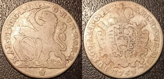 Pays-Bas Espagnols - Marie-Thérèse - 1 escalin argent 1753 Anvers ! KM#15 Pays-Bas Espagnols - Marie-Thérèse - 1 escalin argent 1753 Anvers ! KM#15