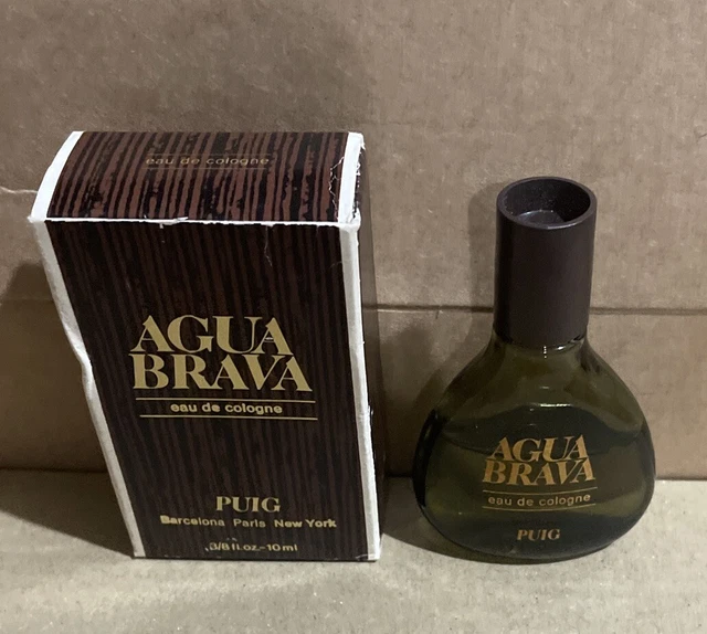 Agua Brava by Puig 10ml Miniature Eau De Cologne Vintage Rare Mens  1980