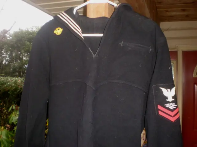WW2 US NAVY Cracker Jack Named Uniform Clothing Factory World War 2 ...