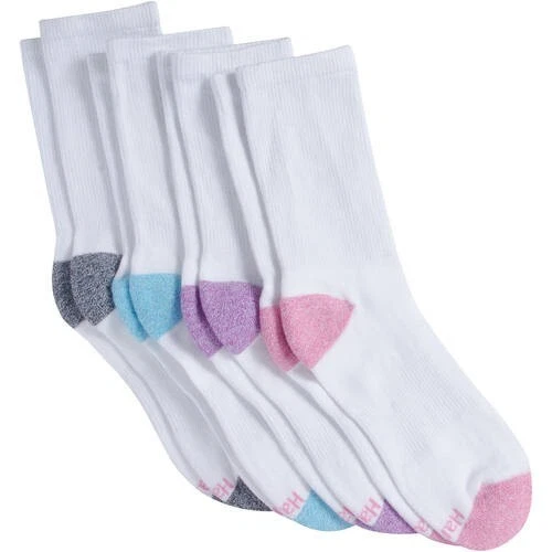 003X06 Hanes 4A4L4 Women's Cool Comfort Sport Crew Socks (6 Pair) 9-11 (NWD)