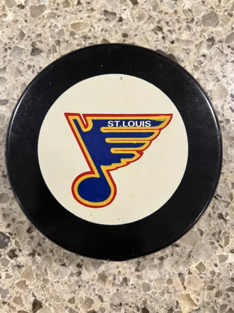 St. Louis Blues NHL Vintage Hockey Official Game Puck Inglasco Late 80’s Rare