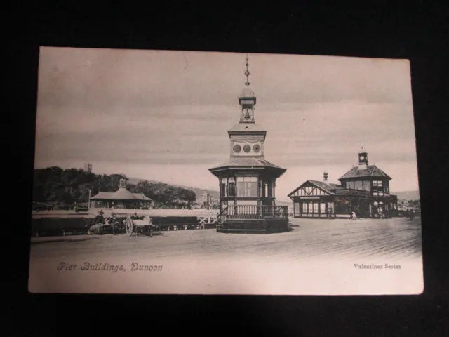 The Pier Buildings Dunoon Argyll & Bute Vintage Postcard H24