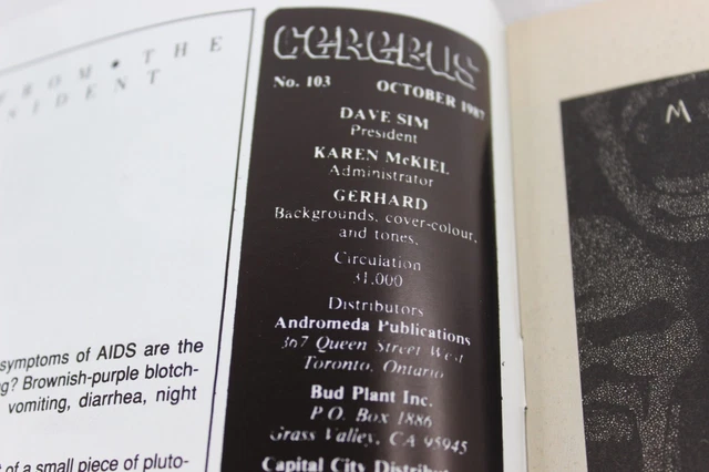 Cerebus #103 Mass with Substance Dave Sim 1987 Aardvark-Vanaheim VG- 2